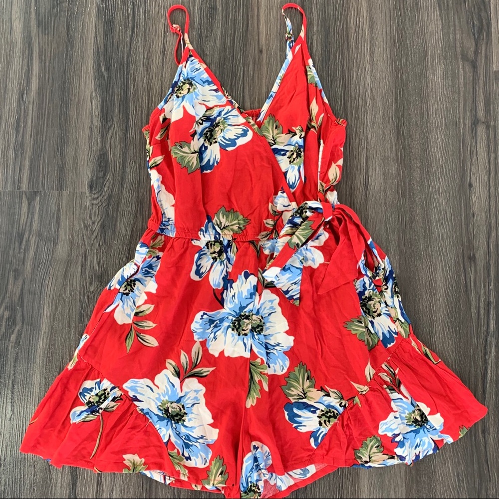 NEW! Surplice Ruffle Romper
